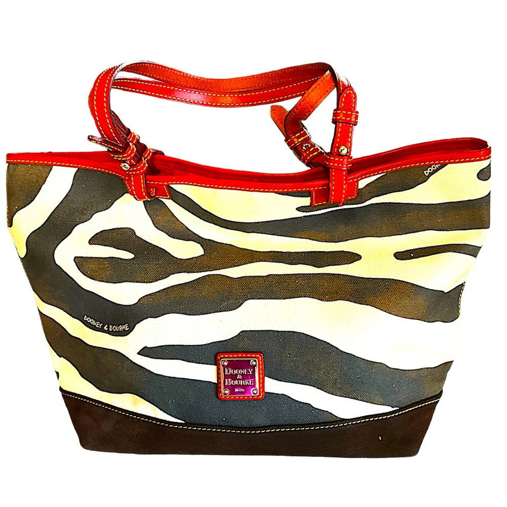 Dooney & Bourke purse 10 inches high and 18 inches long.